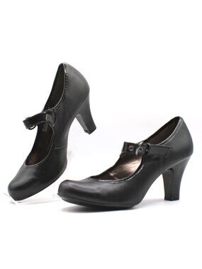 Black Mary Jane Heel Pumps Size 7 Med Adjustable Strap Soulsenseability Kohls